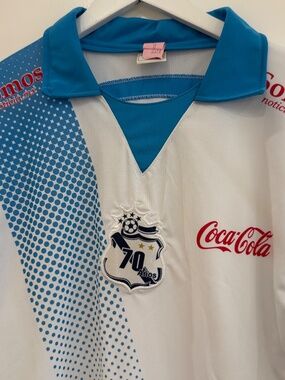 VTG Deportiva Soccer Football Club Puebla Jersey 70th Anos Coca-Cola Somos OS